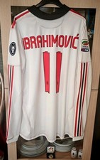 Maglia Match Ac Milan Preparata Per Zlatan Ibrahimovic XL Serie A Adidas...