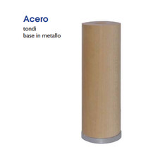 MOBILIA MASIDEF - PIEDE TONDO IN LEGNO ACERO DIAMETRO 50MM REGOLABILE H100