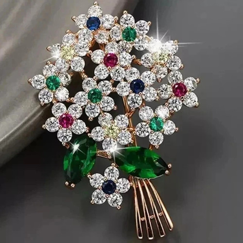 Spilla ciondolo fiore