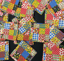 200 quadrati tessuto patchwork - quadrati,