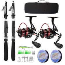 Set canne da pesca pieghevoli