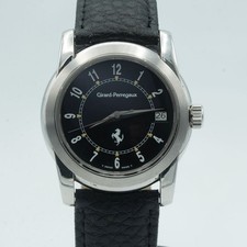 Girard-Perregaux Per Ferrari Automatico Uomo Orologio 8025 Acciaio RAR 36MM Nero