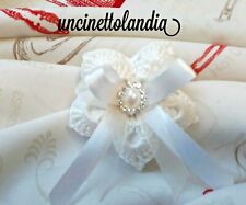 Fiore portaconfetti x  bomboniera fai da te uncinetto,segnaposto,nascita,nozze