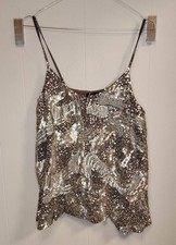 Top Antik Batik Paillettes Oro