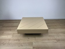 Tavolino quadrato legno laccato beige deco anni 50’ vintage design