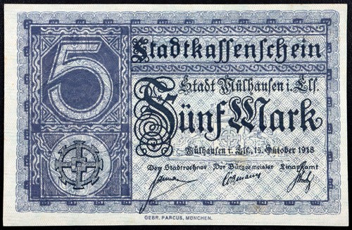 Mulhausen mulhouse 1918 - mulhausen,