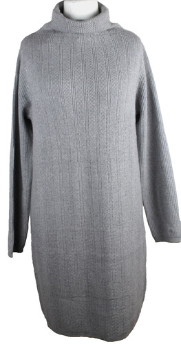 Abito maglia collare alto - abito,