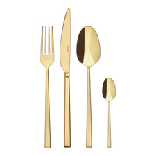 Servizio 24 pezzi Rock oro -