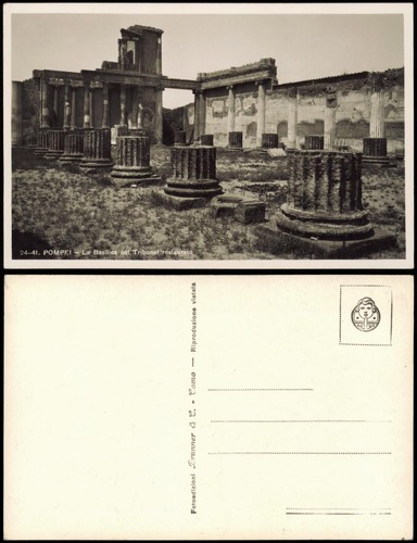 Cartolina pompei basilica - cartolina, la