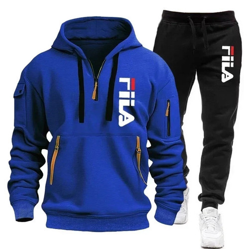 Tuta uomo felpa con cappuccio