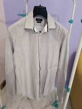 Camicia ZARA MAN Tailored Bianco Gessato Antracite – Taglia 40 (Vestibilità M)