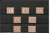 REGNO 1870-SEGNATASSE- 7 VALORI NUOVI-RARI-VEDI DESCRIZIONE-SPEDIZIONE GRATUITA