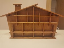 Casetta in legno fatta a mano portaoggetti/soprammobili