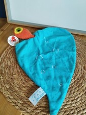 Doudou plat poisson orange