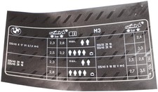 Adesivo etichetta tabella