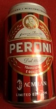 BIRRA PERONI - LIMITED EDITION - LATTINA VUOTA - LIVREA MILAN DERBY 20.03.1994
