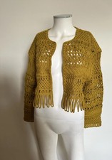 ZARA CARDIGAN CORTO MACRAMÈ