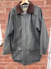 Giacca Oxford blu cerata con