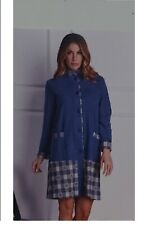 VESTAGLIA DA CAMERA 3/4 DONNA MISTO COTONE INVERNALE FELPATA GIOVANILE OHANA