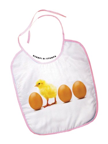 Bavaglino personalizzato rosa - bavaglino,