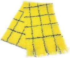 Sciarpa stile Rupert The Bear 50% mohair 50% lana made in Scotland