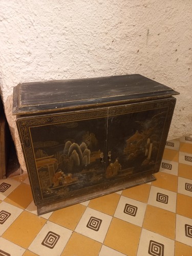 Credenzina laccata cineserie - a,