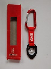 Coca Cola Cavatappi Apribottiglie Vintage Acciaio + Portachiavi con Moschettone