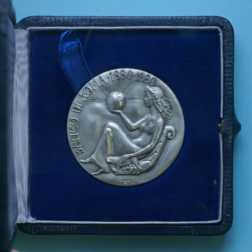 Banco roma medaglia 1980 - banco, di
