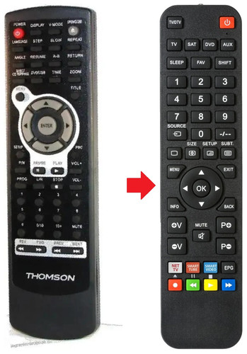 Telecomando adatto per - , thomson