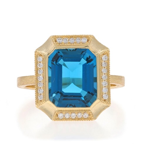 Oro giallo london topazio - oro, blu