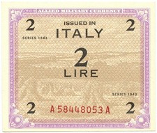 2 LIRE OCCUPAZIONE AMERICANA