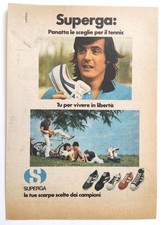 Pubblicita' Superga Adriano Panatta Scarpe Tennis Adv Publicite' 1977 (T10
