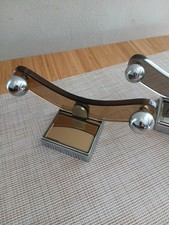 Gangi Appendiabiti Da Bagno Anni '60/'70 In Ottone Cromato E Cristallo 