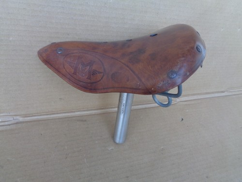 Ancienne selle cuir - , vélo
