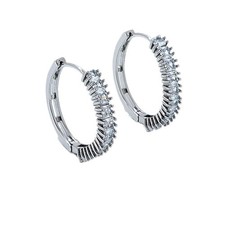 Orecchini Zirconi Lunghi Twist