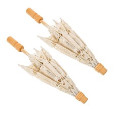  2 Ombrelli in Pizzo: Parasole Retrò per Sposa, Accessorio Fotografico per