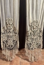 Antiche Coppia Tendine Tende