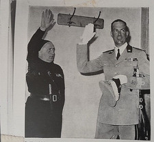 FOTO D'EPOCA SALUTO FASCISTA A GIAN GALEAZZO CIANO COLLEZIONE PRIVATA