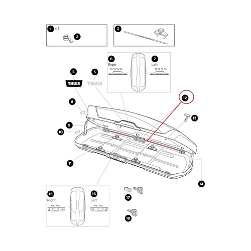 Barra chiusura thule - chiusura,