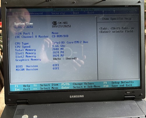 Notebook samsung r60plus - notebook,