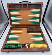 Vtg Drueke Blue Chip Game Co. Backgammon Game In Carry Case