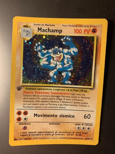 Machamp holo set base 102 - machamp,