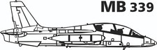 Adesivo Auto Aeroplano MB 339