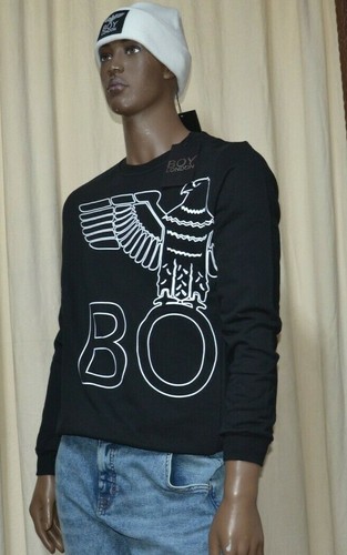 Felpa nera boy london modello - felpa,