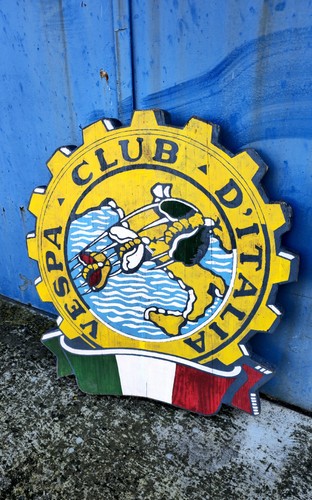 Insegna piaggio vespa club - insegna,