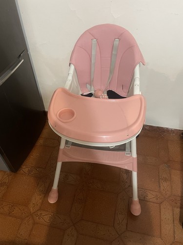 Seggiolone pappa rosa bianco - seggiolone, rosa/bianco