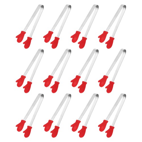 12pcs silicone mini tongs - silicone,
