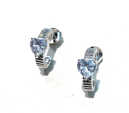 Orecchini cerchietto zircone - orecchini,