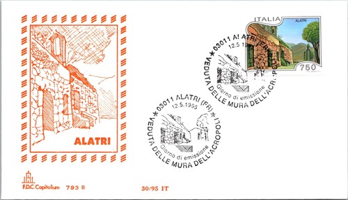 Italy fdc 1995 view of - italy,