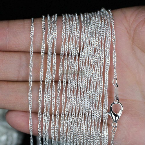 10pz lotto 2mm - argento, 925